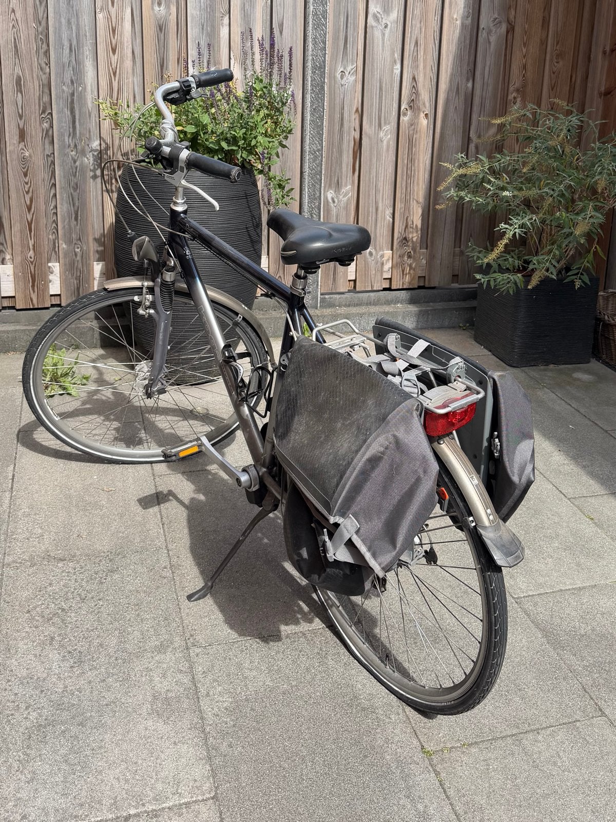 Stadsfiets met fietstassen - Gebruikt, Ophalen, Gebruikt, Overige merken, Versnellingen