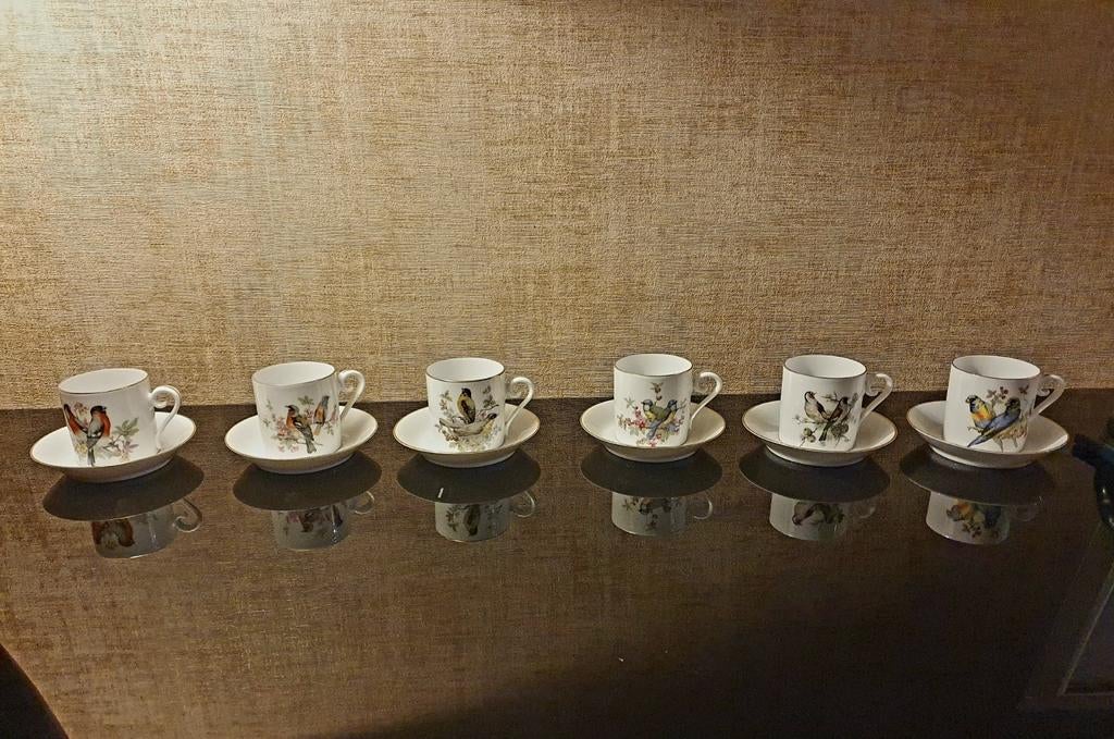 Hutschenreuther Tirschenreuth Servies - Vogels (6-deli, Antiek en Kunst, Ophalen of Verzenden