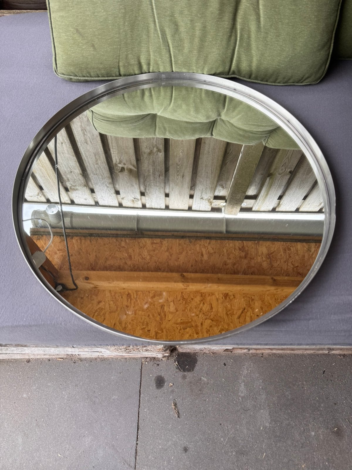 Spiegel rond, Ophalen, Rond, Zo goed als nieuw, Minder dan 100 cm