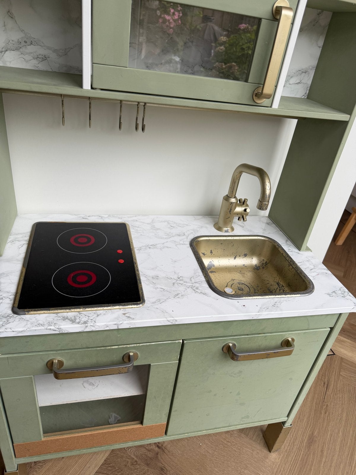 IKEA Duktig Speelkeuken - Groen met Marmerlook, Ophalen, Gebruikt, Hout, Speelkeuken