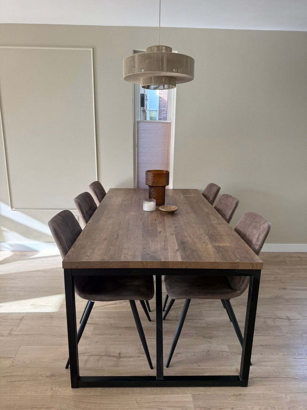 Eettafel 190x100, Ophalen, Zo goed als nieuw, Vijf personen of meer, 150 tot 200 cm