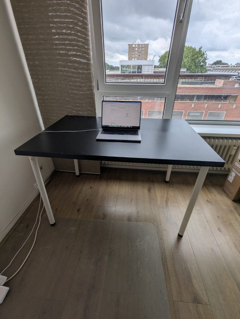 Ikea work desk, Ophalen, 120 cm, Zo goed als nieuw, IKEA