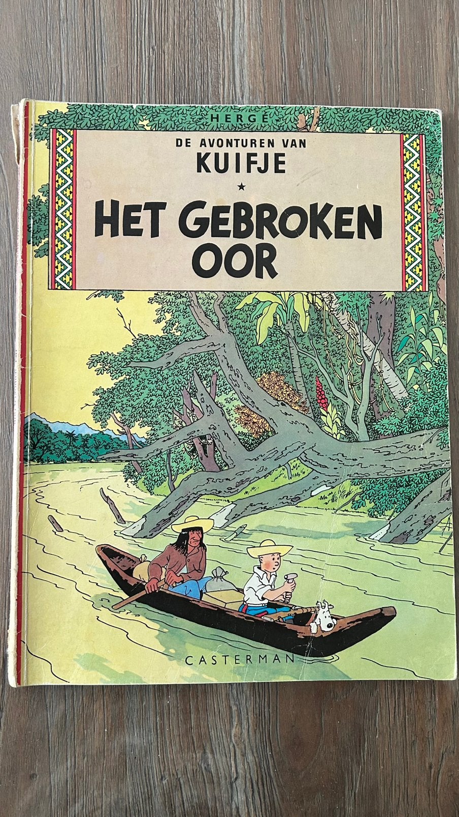 Kuifje Het gebroken oor 1966, Boeken, Eén stripboek, Ophalen of Verzenden, Gelezen
