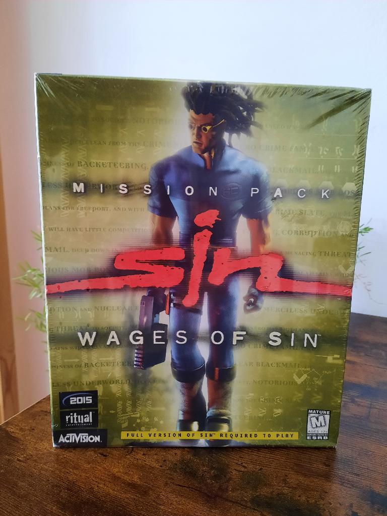 Sin - Wages of Sin expansion big box SEALED PC, Spelcomputers en Games, Games | Pc, Vanaf 18 jaar, Shooter, 1 speler, Nieuw