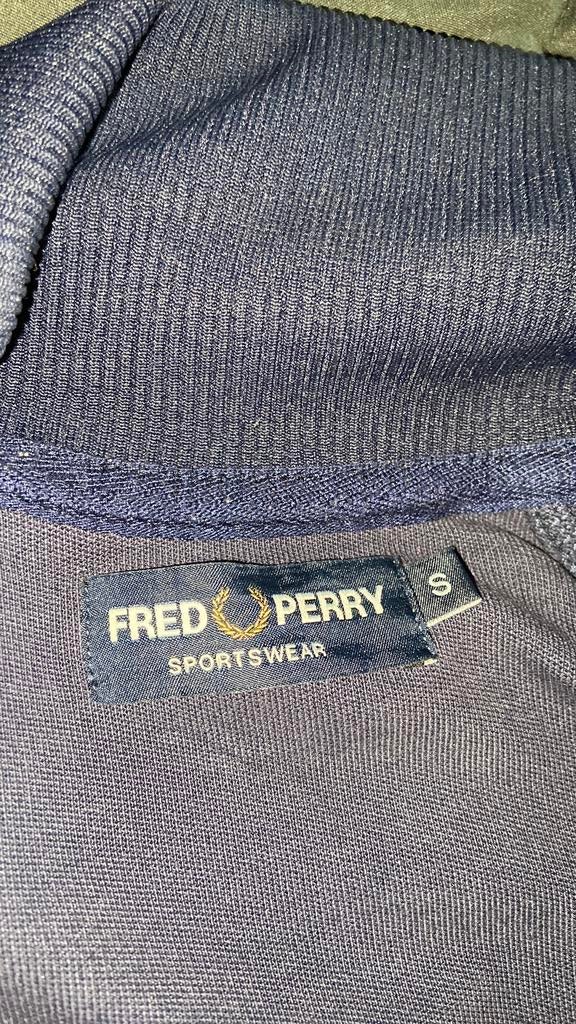 Fred perry jas / vest maat S, Ophalen of Verzenden, Zo goed als nieuw, Maat 46 (S) of kleiner, Blauw