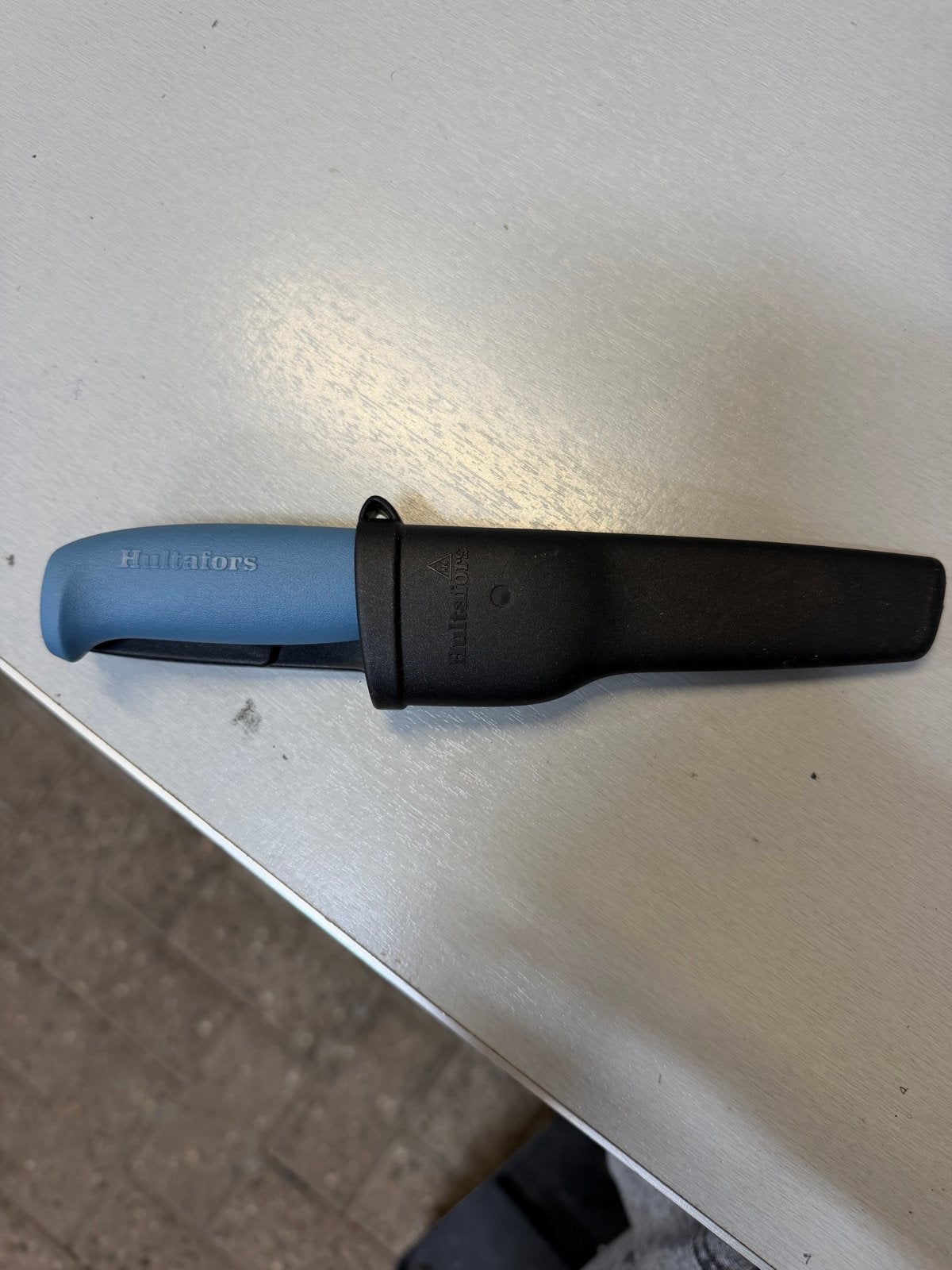 Hultafors mes met blauw handvat en schede - 3 stuks, Ophalen of Verzenden, Nieuw, Snijgereedschap, Overige merken