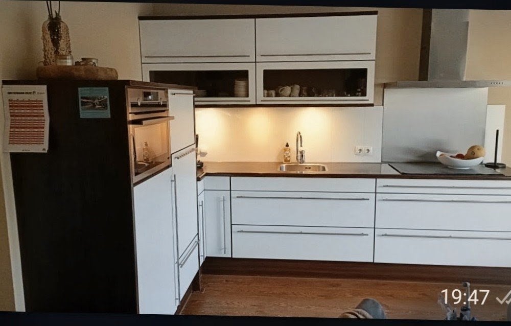 Goed uitziende keuken, zelf DEMONTEREN, Ophalen, Gebruikt, Wit, Hoekkeuken