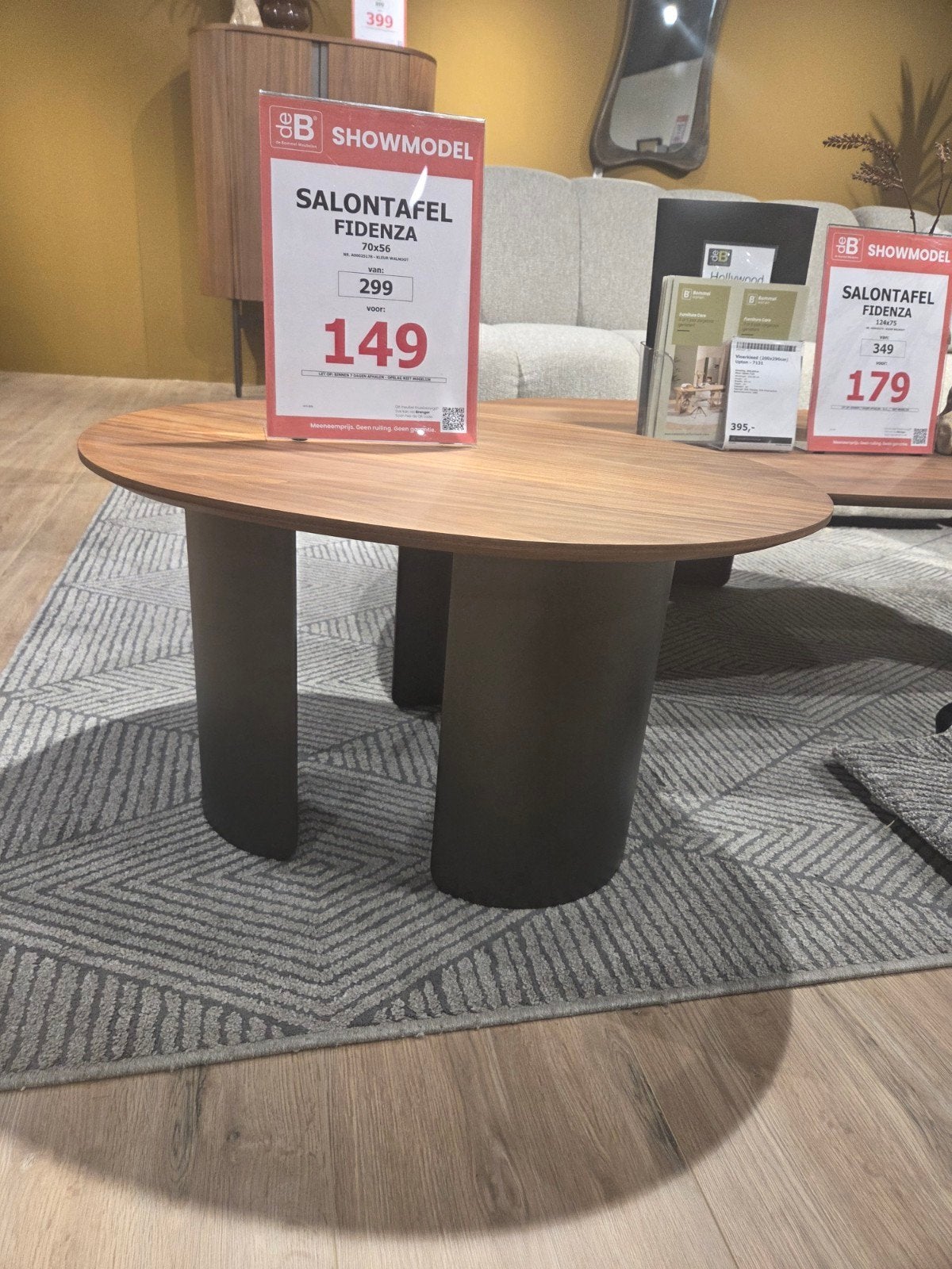 Salontafel Fidenza (klein) - NU IN PRIJS VERLAAGD, Ophalen, Rechthoekig, 100 tot 150 cm, 50 tot 100 cm