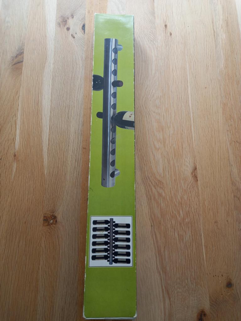 Rvs wand wijnrek, Ophalen of Verzenden, Nieuw