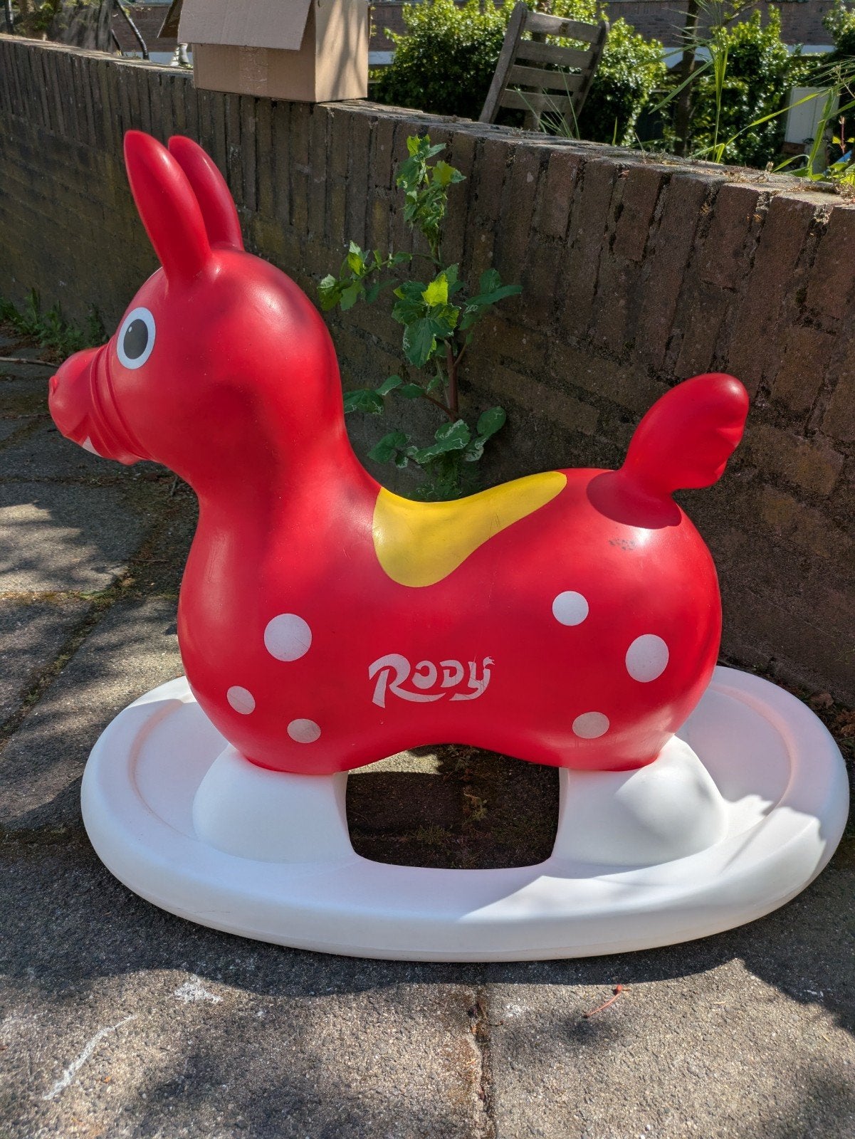 Rody hobbelpaard / skippybal, Ophalen, Gebruikt