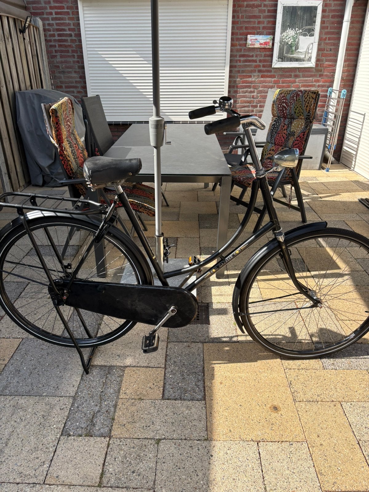 Gazelle oma fiets met licht en slot, 53 tot 56 cm, Ophalen, Gebruikt, Terugtraprem
