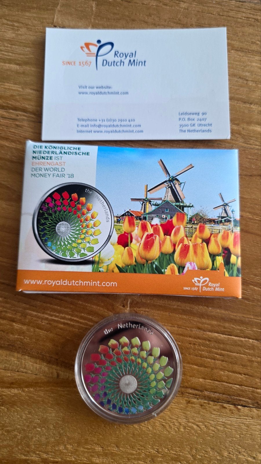 World money fair 2018, eregast penning, Ophalen of Verzenden, Euro's