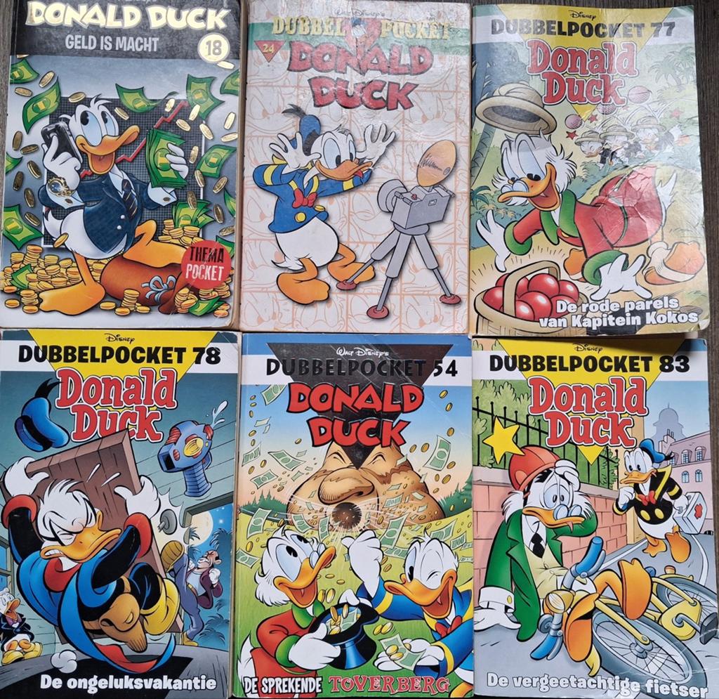 Donald Duck dubbelpockets, Meerdere stripboeken, Ophalen of Verzenden, Gelezen
