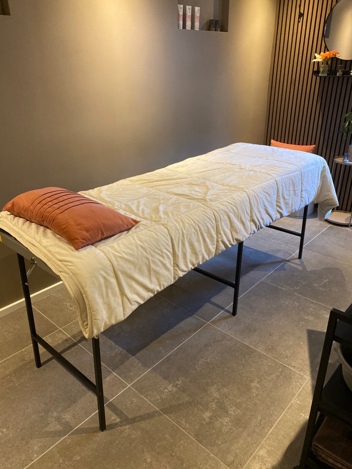 Massagetafel - Zwart, inklapbaar, Sport en Fitness, Ophalen of Verzenden, Gebruikt, Massagetafel