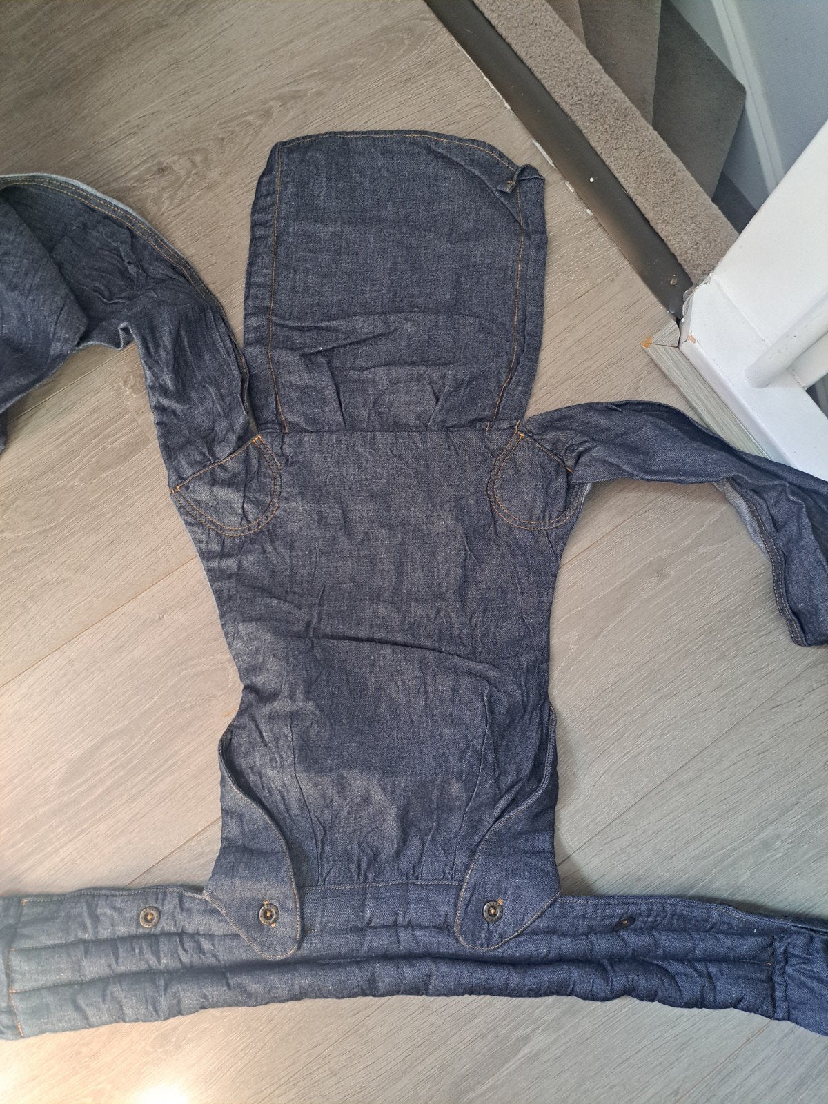 Bykay denim draagdoek, Overige merken, Draagdoek, Buik of Rug, Ophalen of Verzenden