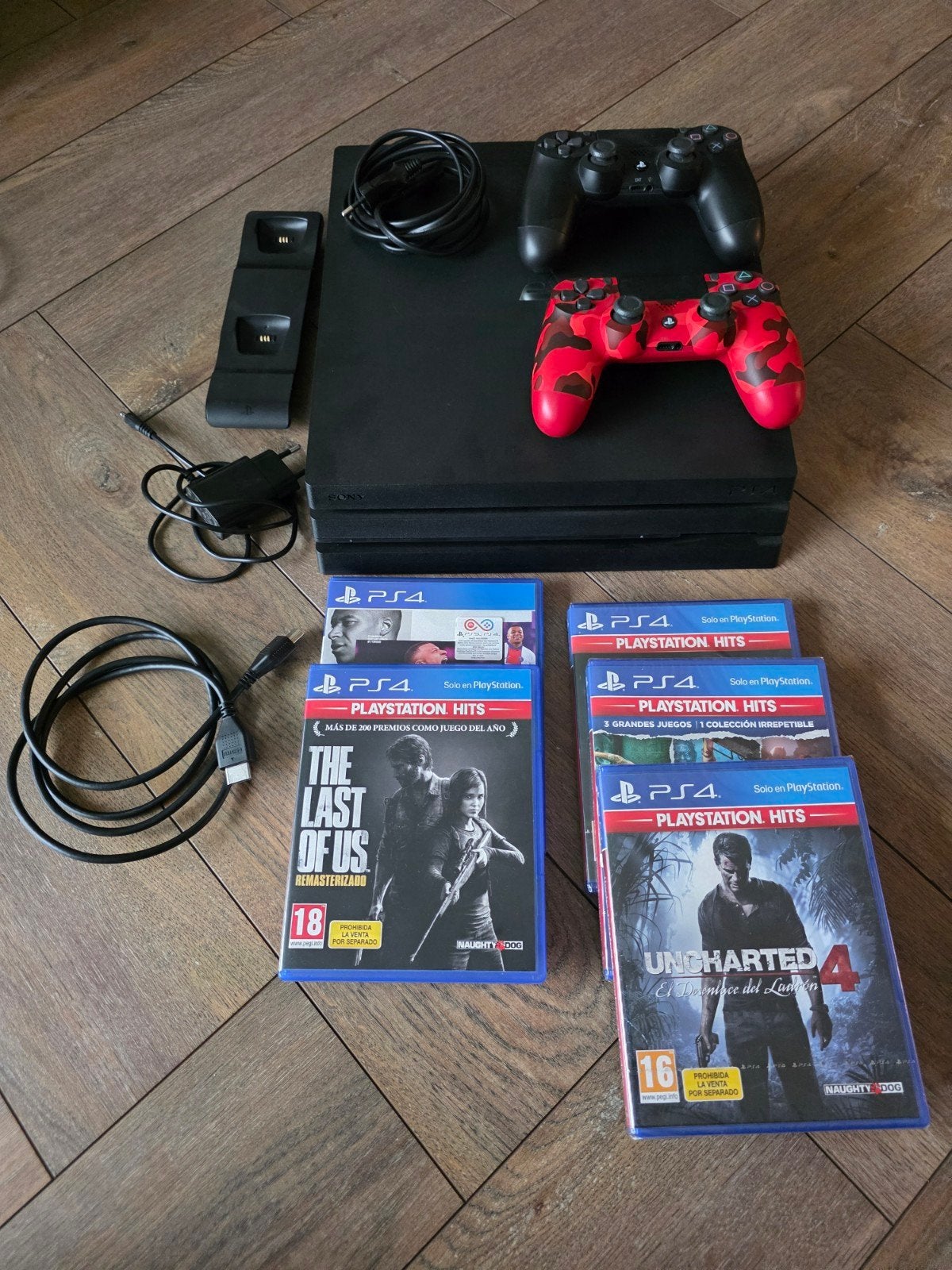 PS4 Pro 1 TB + Games, Ophalen of Verzenden, Gebruikt, Zwart, Met games