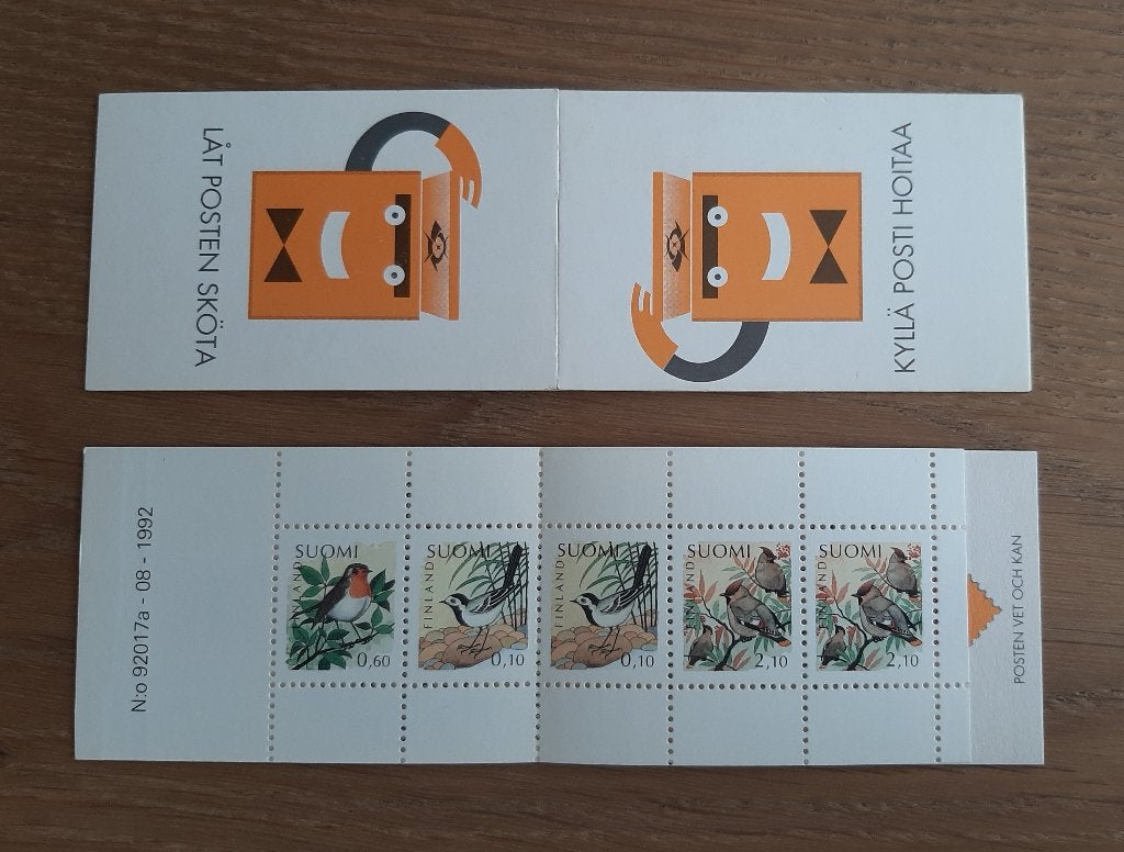 Postzegelboekje Finland Vogels 1992 Postfris, Ophalen, Finland, Postfris