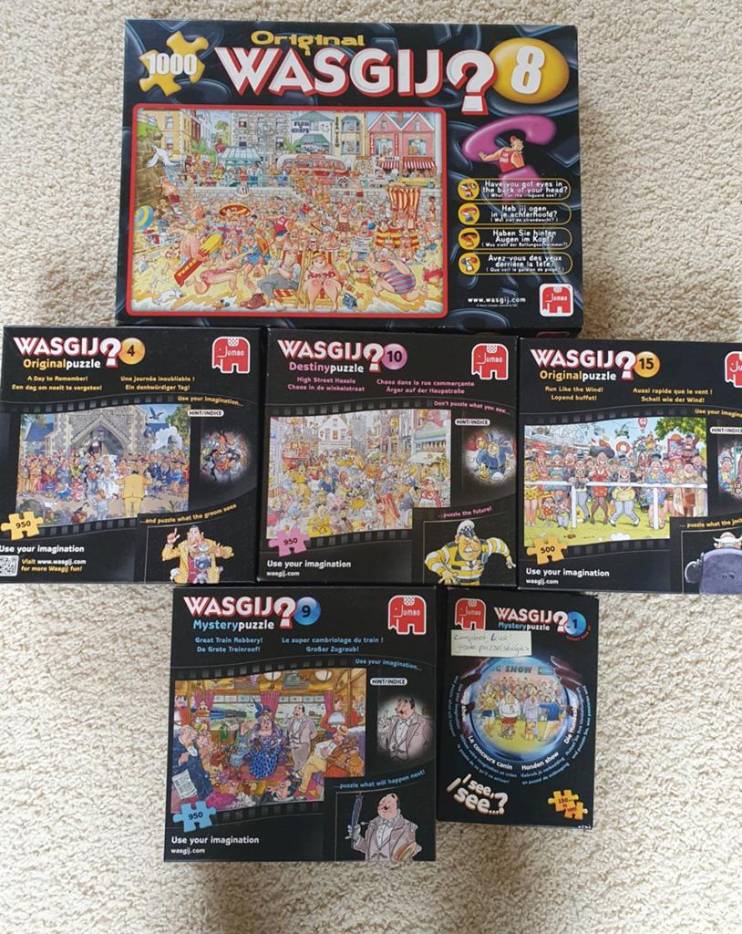 Set Wasgij puzzels, Ophalen of Verzenden, Meer dan 50 stukjes, Zo goed als nieuw, 6 jaar of ouder