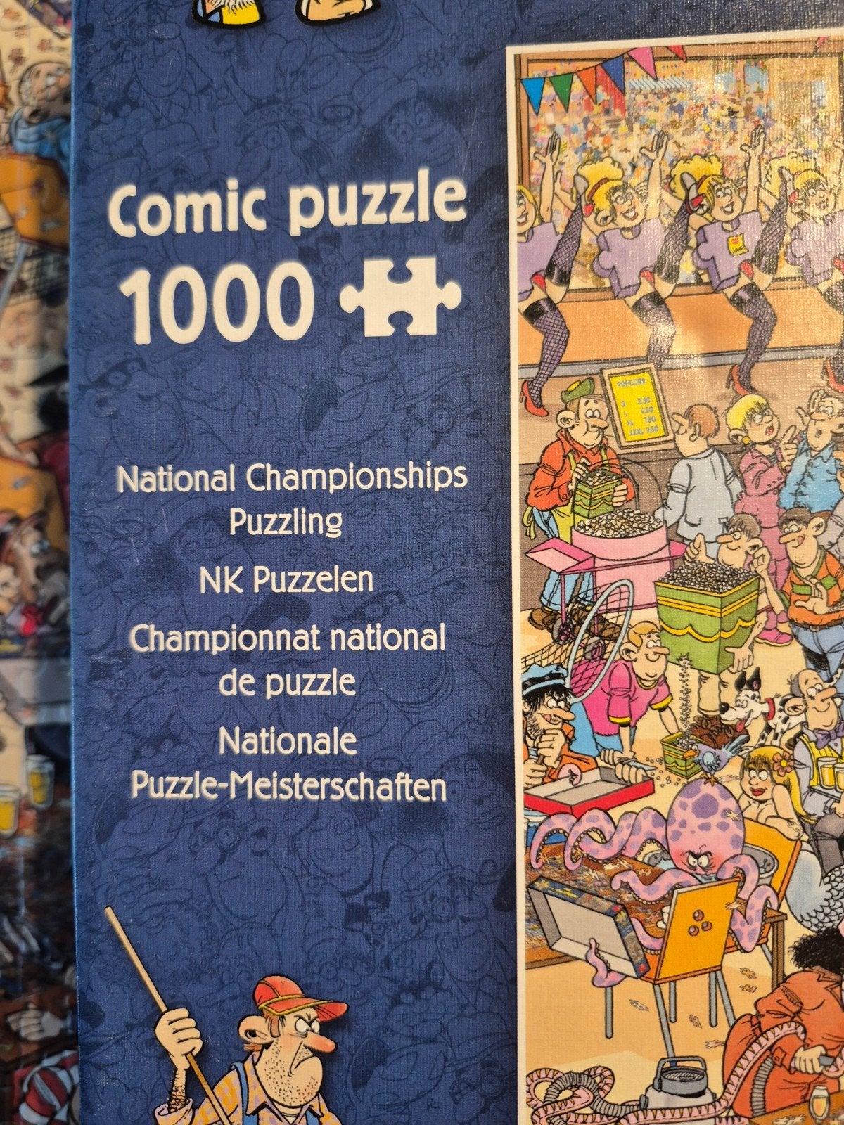 Jan van Haasteren,  1000 st, NK puzzelen, Ophalen of Verzenden, 500 t/m 1500 stukjes, Zo goed als nieuw