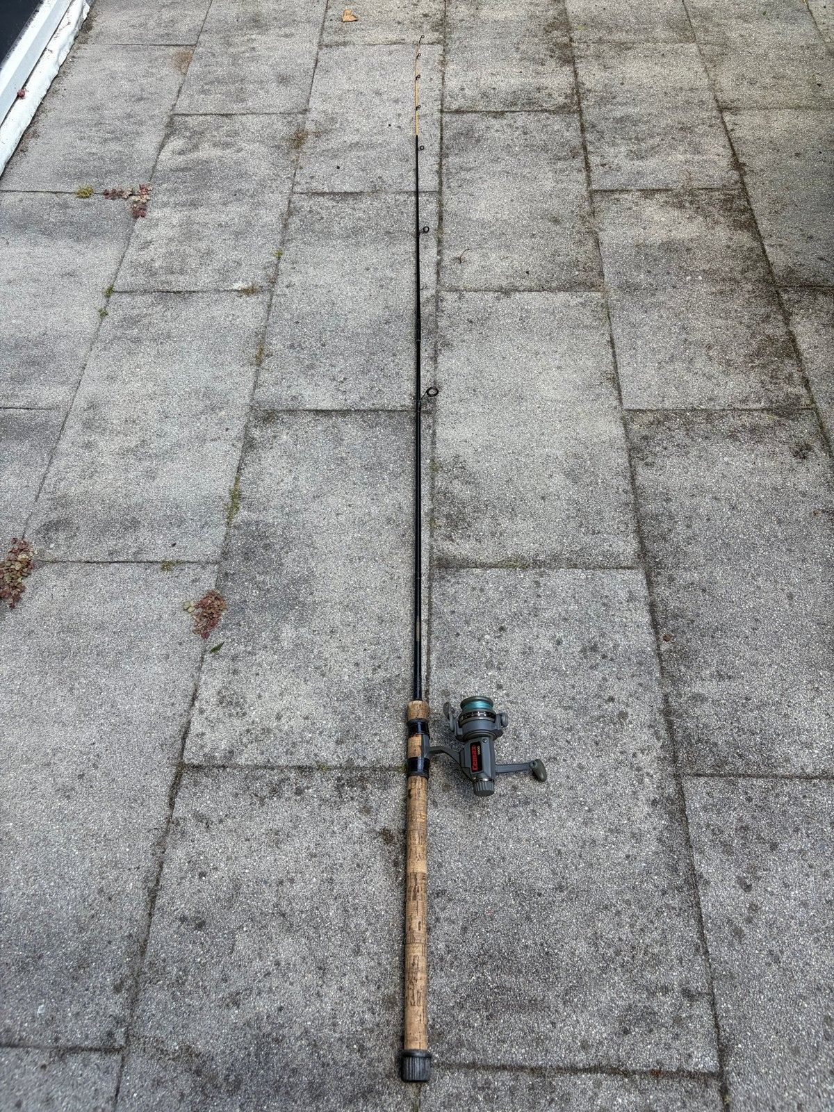 Werphengel met molen voor beginnende visser (Cemax 2000), Watersport en Boten, Hengelsport | Algemeen, Ophalen of Verzenden, Gebruikt