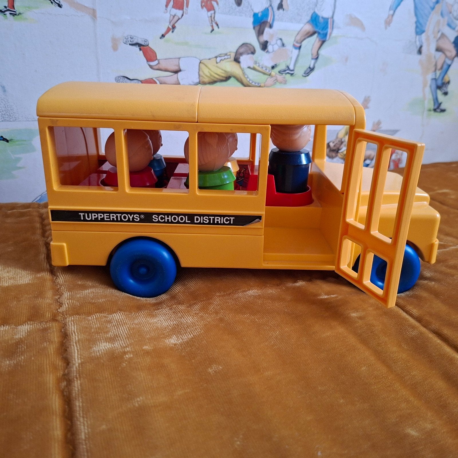 Vintage Tupperware Schoolbus Speelgoed - Bus & Klaslokaal, Kinderen en Baby's, Ophalen of Verzenden, Gebruikt