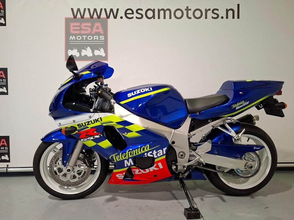 SUZUKI GSX-R 600 '03 Movistar Telefonica - slechts 6721KM, Motoren, Motoren | Suzuki, SUZUKI, 4 cilinders, Motorrijbewijs A, Bedrijf