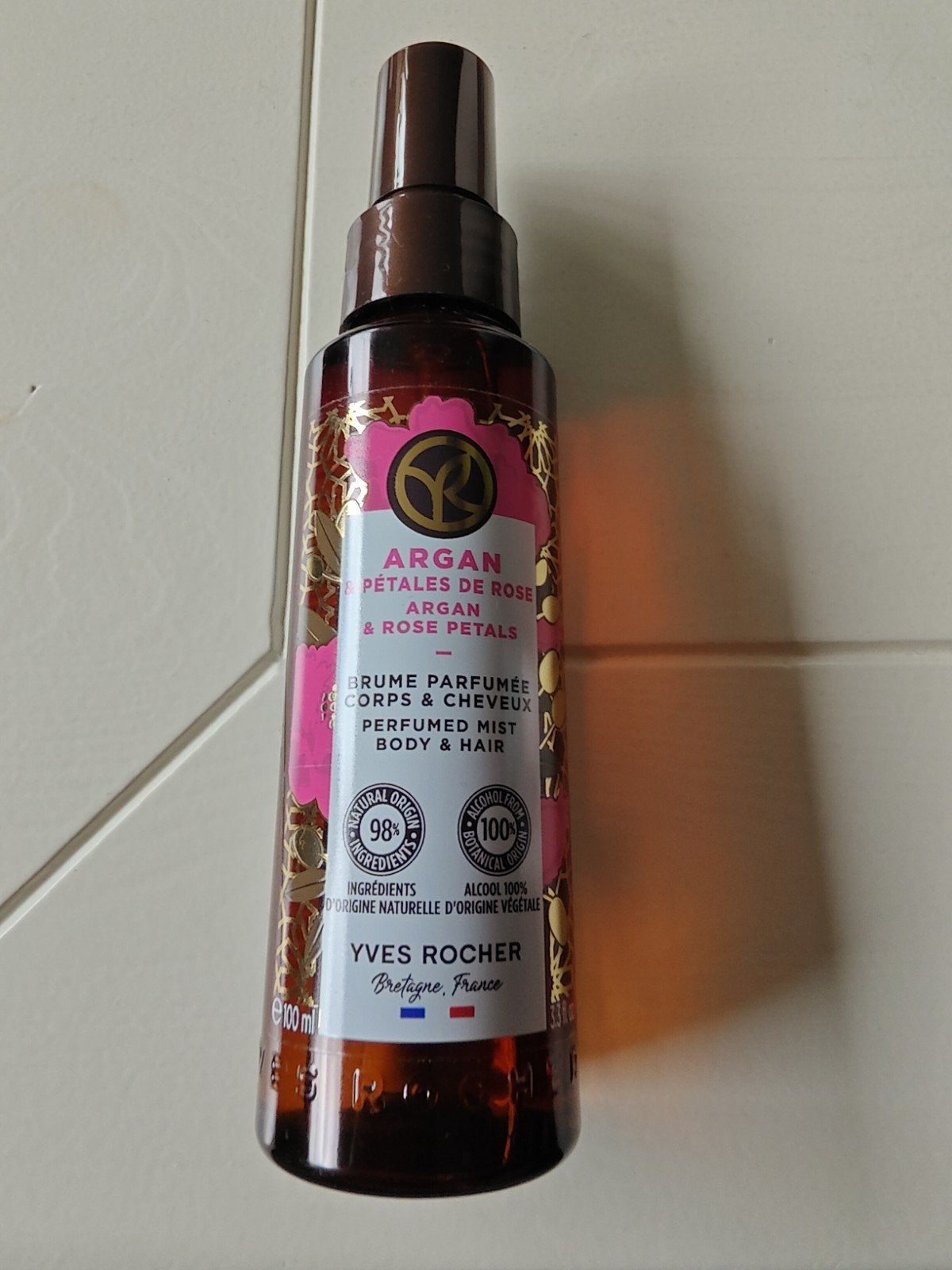 Yves Rocher Argan & Rozenblaadjes Geparfumeerde Mist, Ophalen of Verzenden, Nieuw, Deodorant of Bodyspray