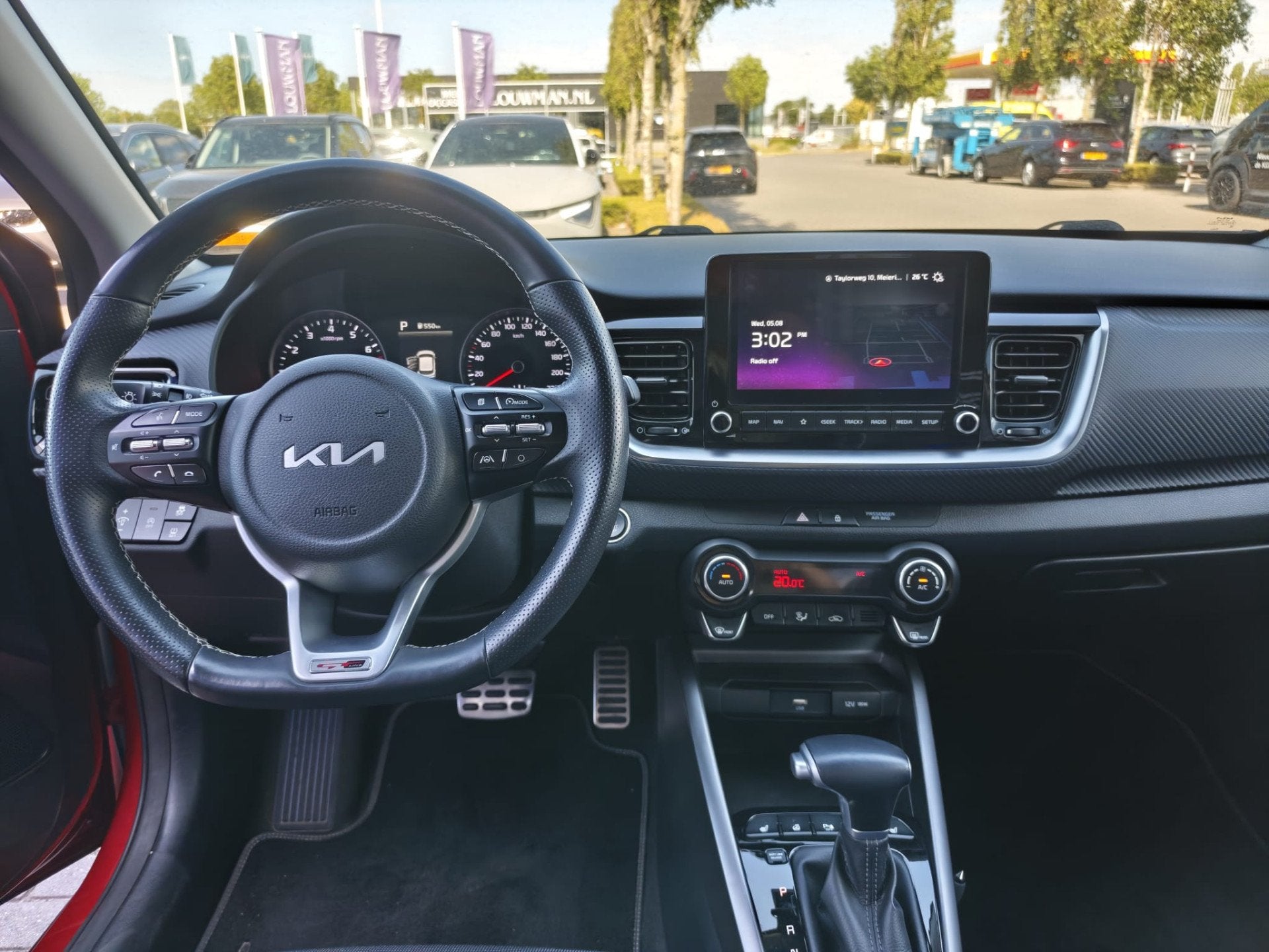 Kia Stonic 1.0 T-GDi MHEV GT-Line | Stuur-/Stoelverwarming |, 450 kg, Gebruikt, Automatische klimaatregeling, Leder en Stof