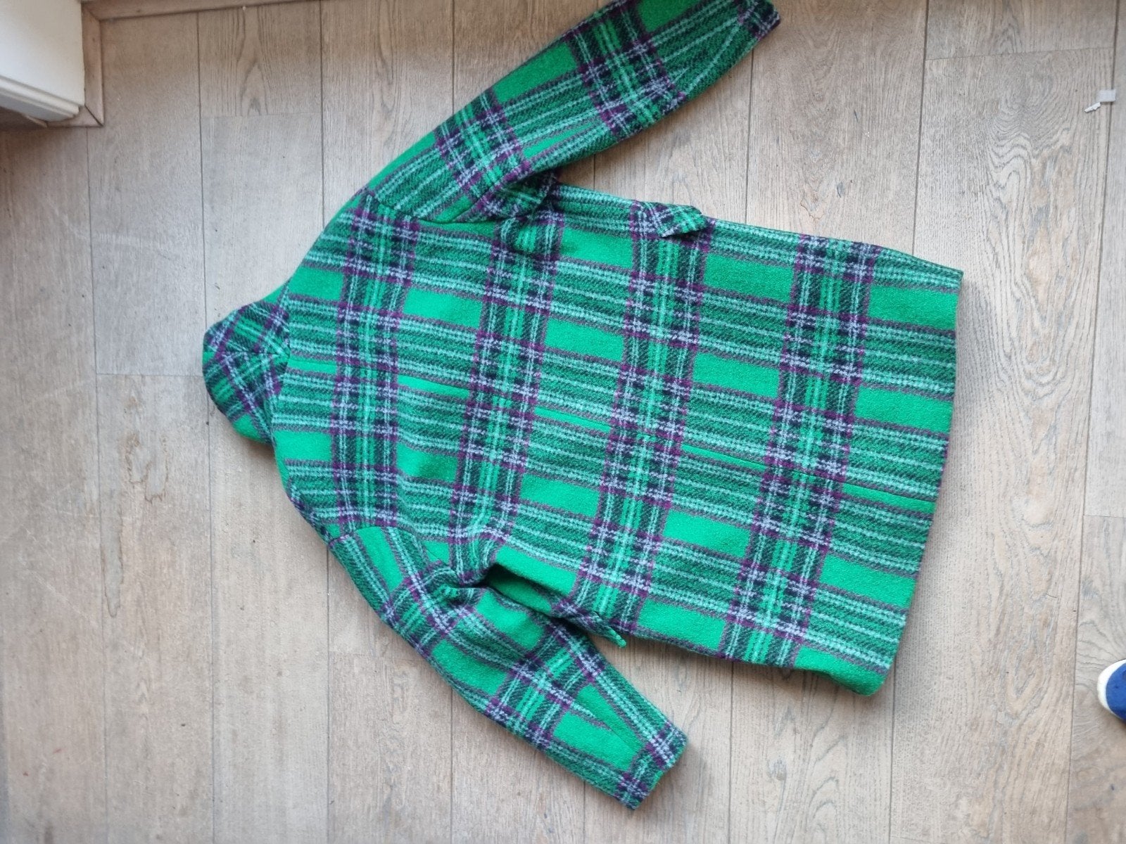 Suncoo Parijs geruite jas groen/paars 36/38, Nieuw, Ophalen of Verzenden, Maat 36 (S), Groen