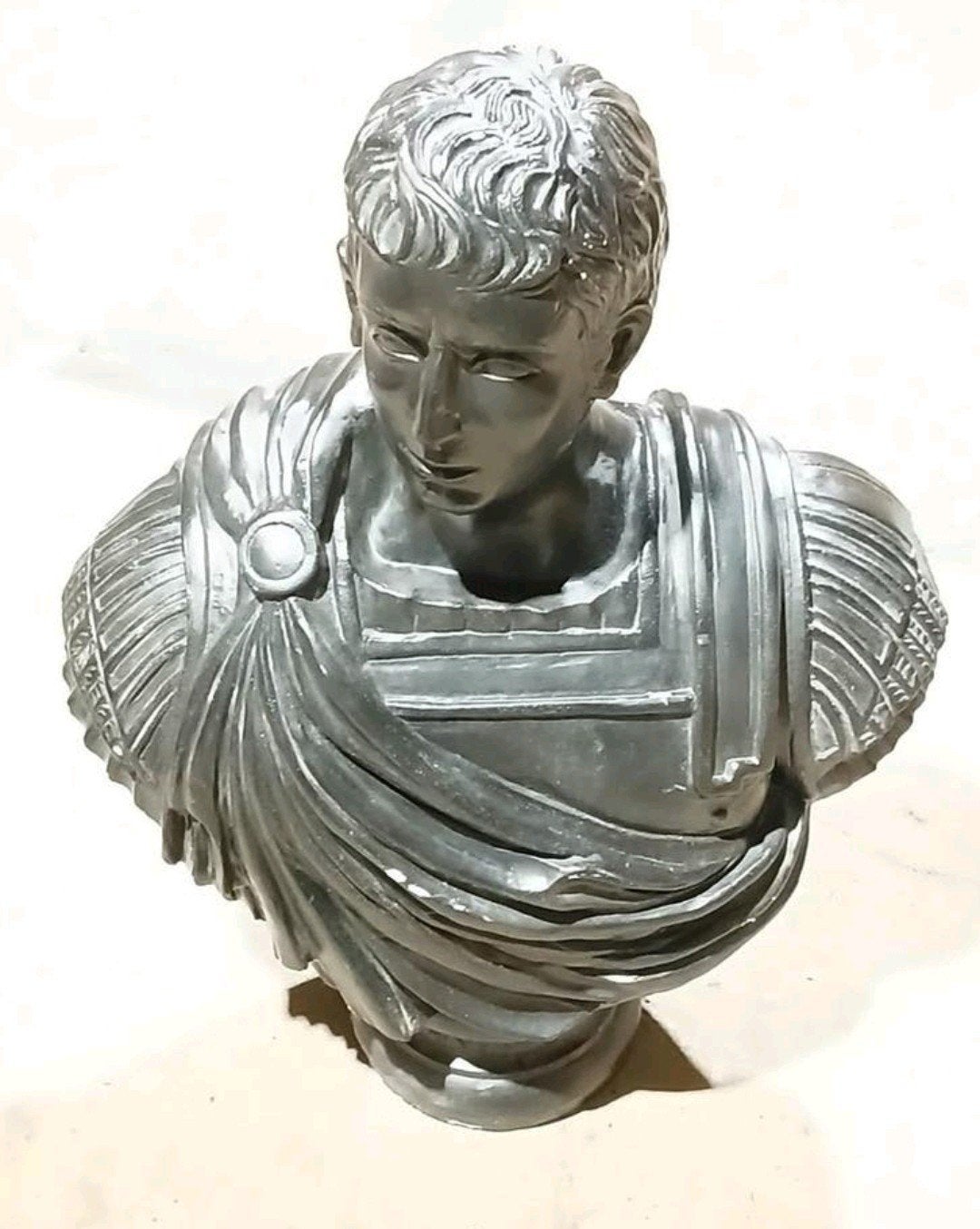 Augustus Buste Romeinse Keizer Figuur Tuin Decoratie, Antiek en Kunst, Weerbestendig, Buste, Ophalen of Verzenden, 20 - 50 cm