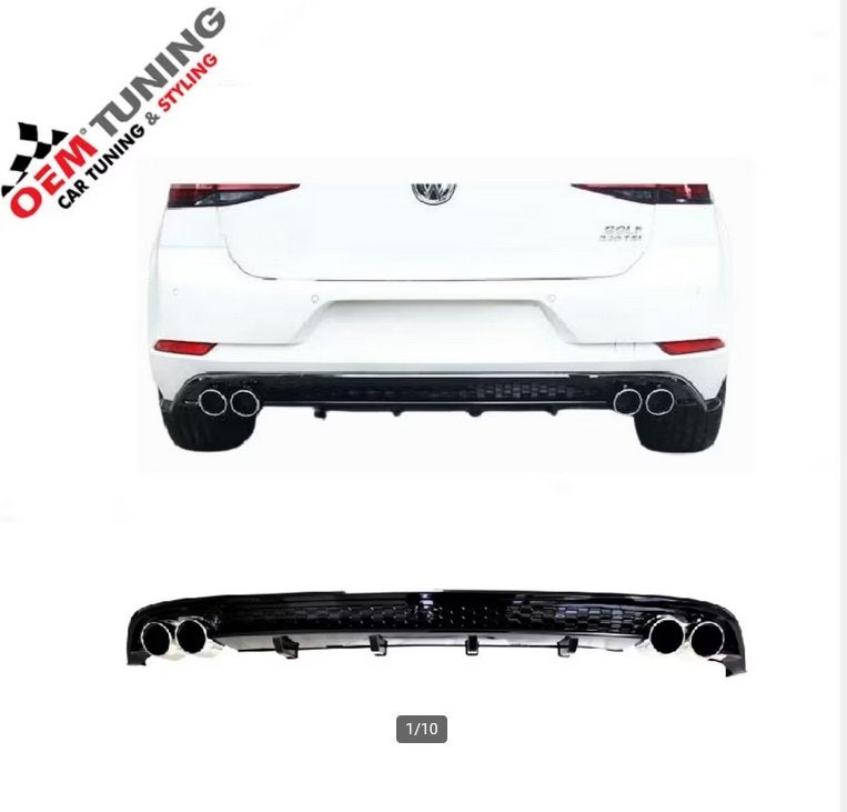 Diffuser geschikt voor GOLF 7.5 | 7.5 R look | 2017- 2020 |, Auto diversen, Tuning en Styling, Ophalen of Verzenden