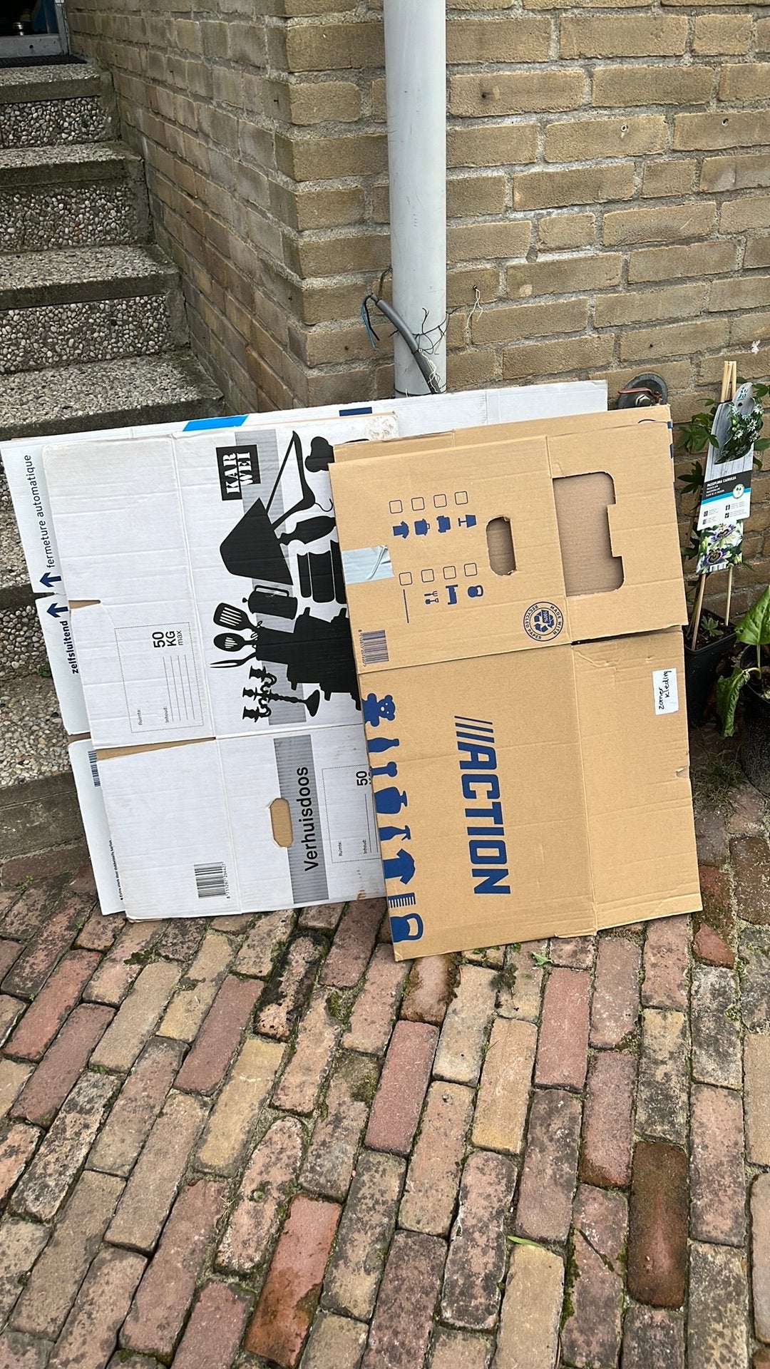 5 verhuisdozen, Ophalen, 100 cm of meer, 60 cm of meer, Minder dan 35 cm