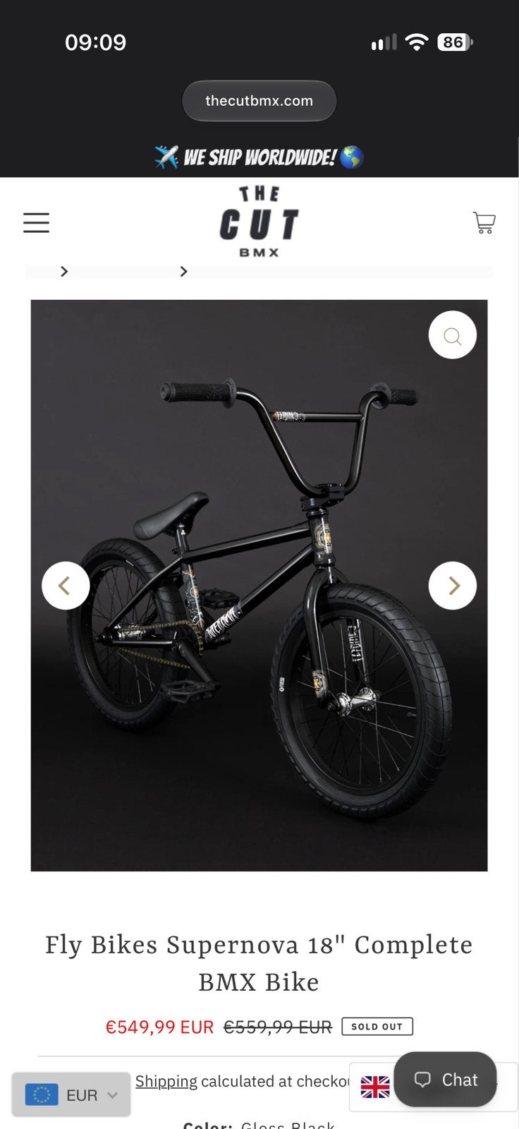 BMX Supernova 18 inch - Zo goed als nieuw, Fietsen en Brommers, Ophalen, Zo goed als nieuw, Staal, 16 tot 20 inch