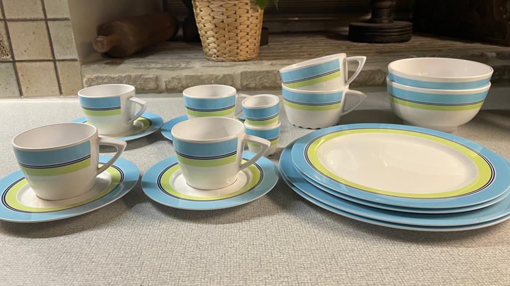 Mepal servies voor caravan of camper., Ophalen of Verzenden, Zo goed als nieuw