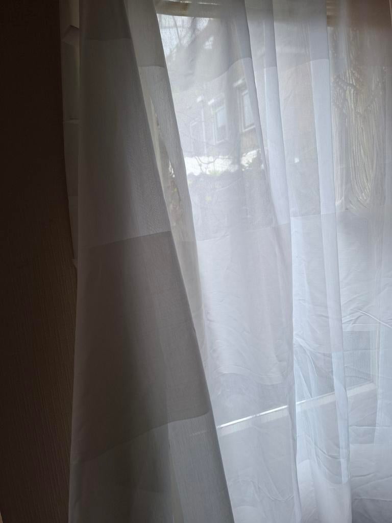 Inbetweens wit met brede horizontale streep, 540x250 cm, Inbetween, 200 cm of meer, Wit, Ophalen of Verzenden
