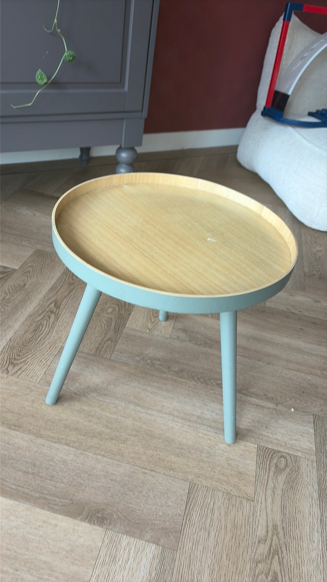 Bijzettafel, Huis en Inrichting, 45 tot 60 cm, Minder dan 55 cm, Rond, Ophalen of Verzenden