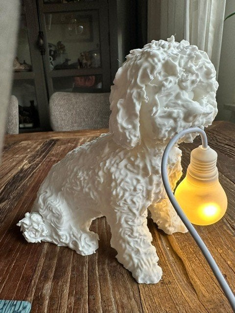 toy poodle poedel usb lamp sculptuur, Dieren en Toebehoren, Ophalen of Verzenden, Nieuw