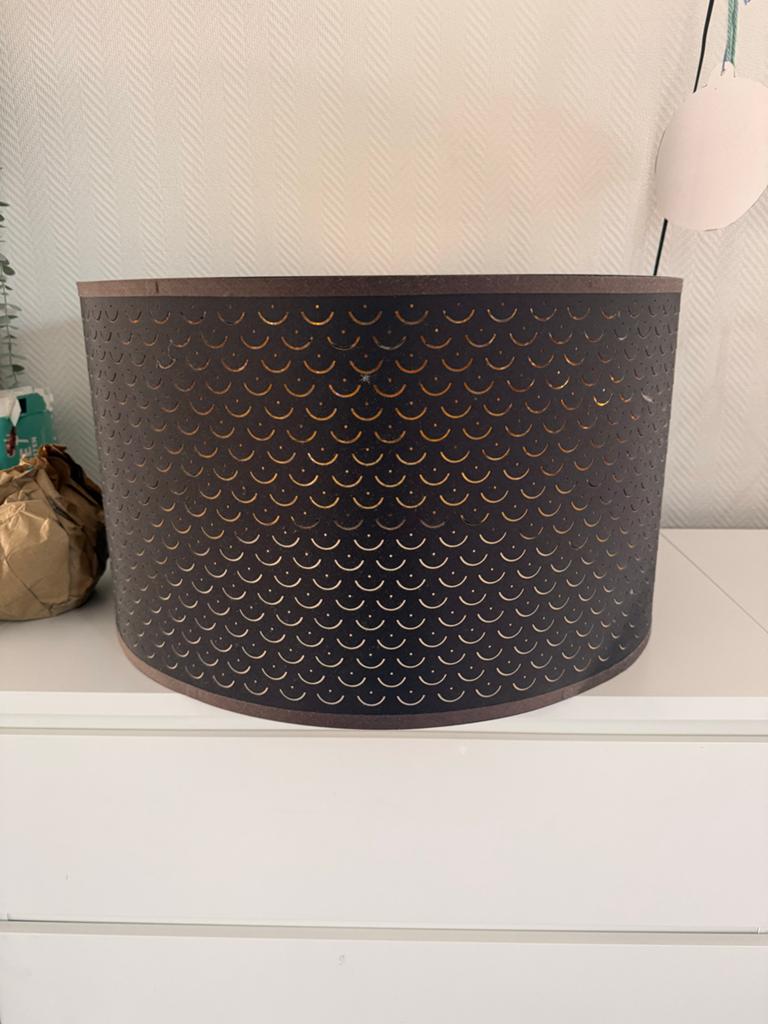 IKEA Lampenkap Nymp - Ø 59 cm, Ophalen, 25 tot 50 cm, Zwart, Rond
