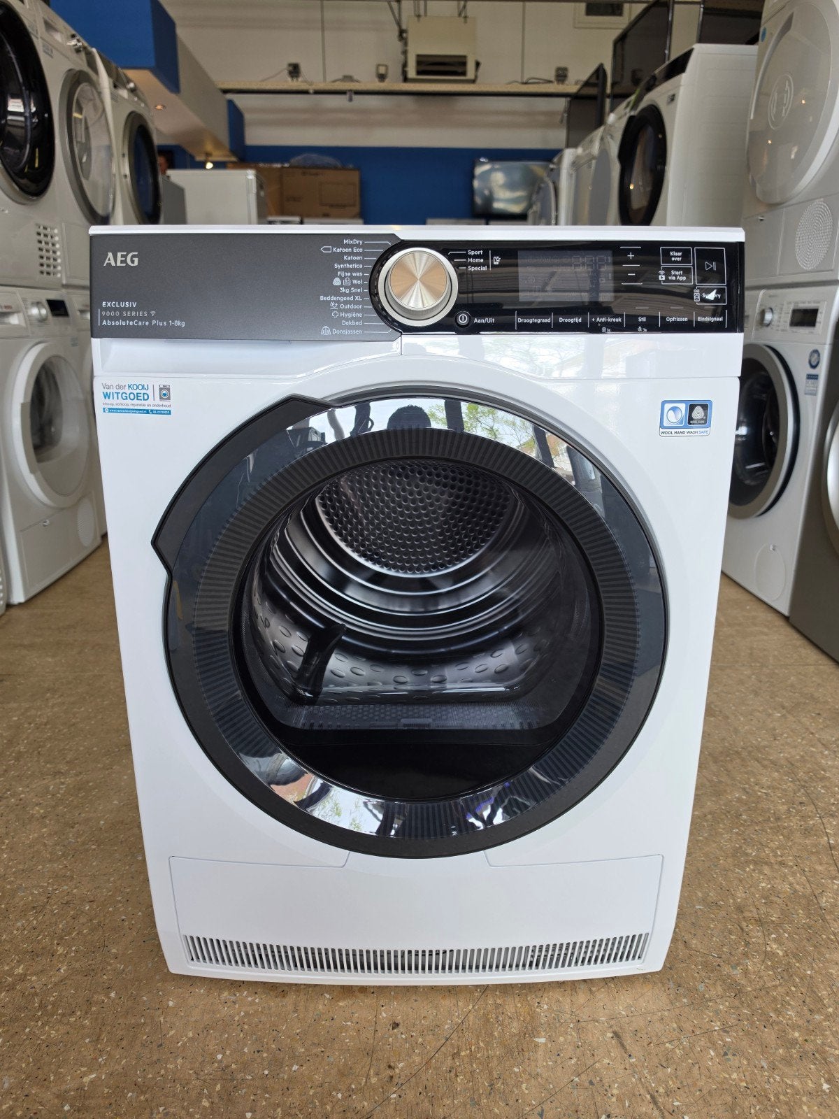 AEG TR9MUNCHEN warmtepompdroger | ZGAN! | Gratis thuis 🚚✅️, Witgoed en Apparatuur, Wasdrogers, AEG, Jirnsum, Overige typen, 8 tot 10 kg