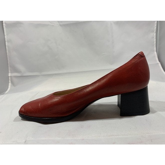 Voltan 1898, maat 36.5 Trendy rode peeptoe schoentjes., Schoenen met lage hakken, Verzenden, Voltan, Gedragen