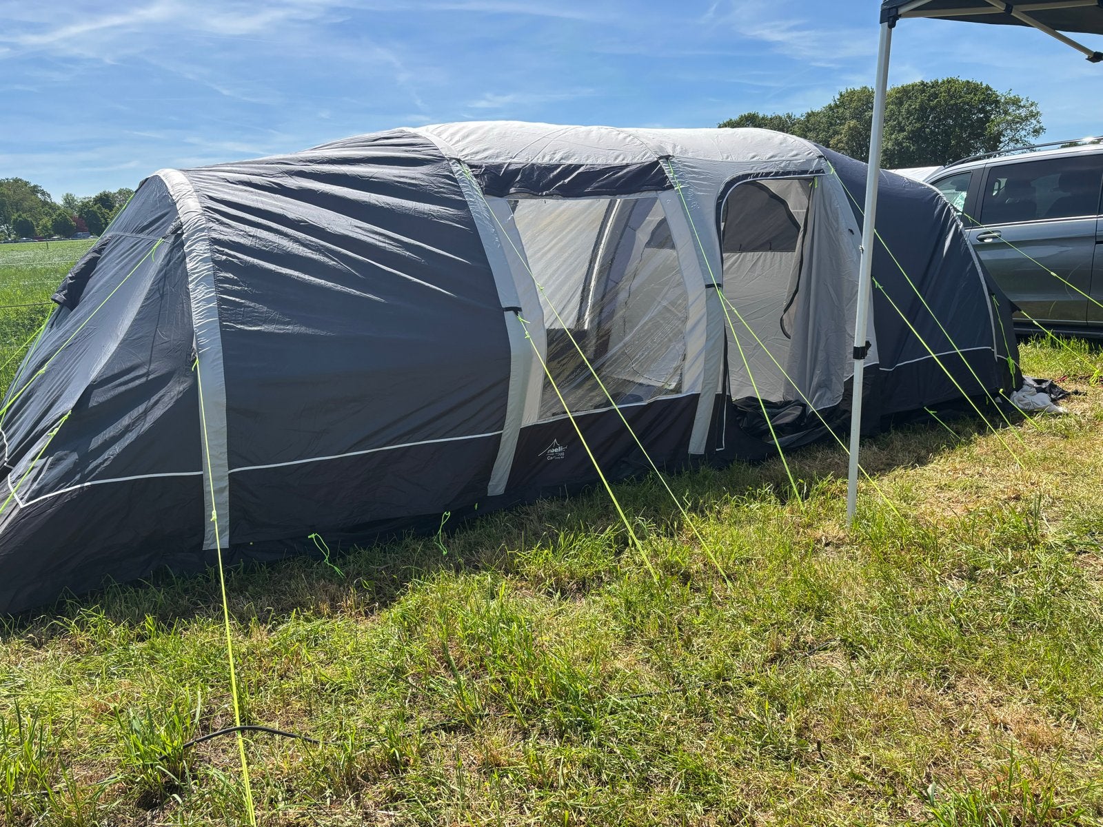 Ruime opblaasbare familietent, Caravans en Kamperen, Tenten, Ophalen, Gebruikt, Tot en met 6