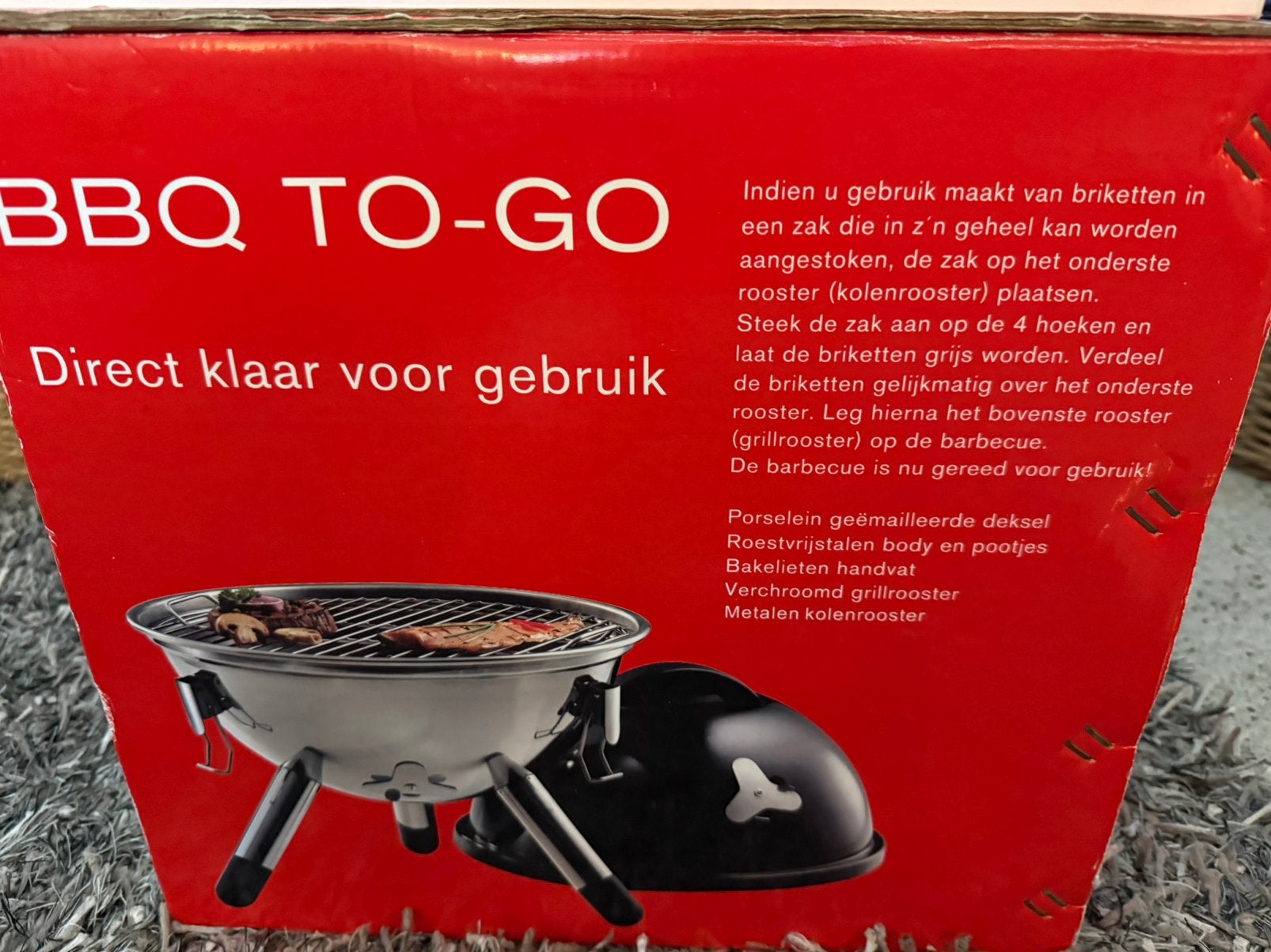 BBQ to go, Ophalen, Nieuw