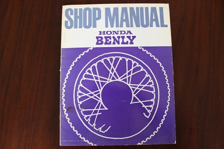 Honda Benly 105cc single 1973 motorcycle shop manual, Ophalen of Verzenden, Honda