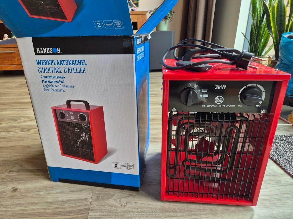 Werkplaatskachel 3kW - Zo goed als nieuw, 30 tot 80 cm, Kachel, Minder dan 60 cm, Ophalen of Verzenden