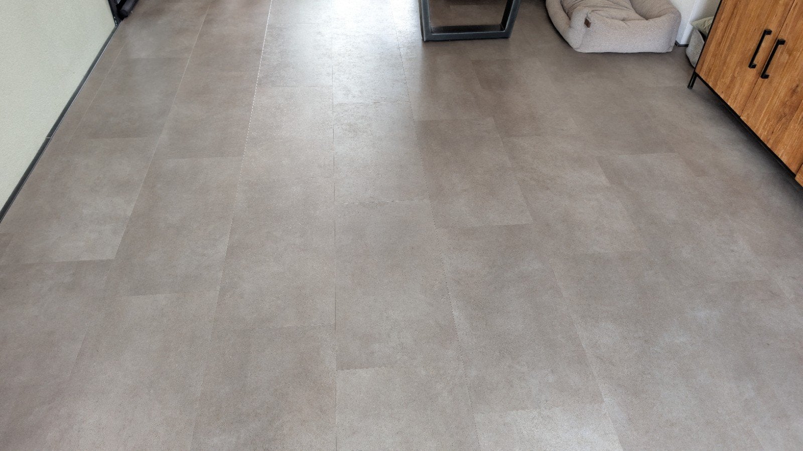 Klik pvc betonlook, Ophalen, Kunststof, Gebruikt, 50 tot 150 cm