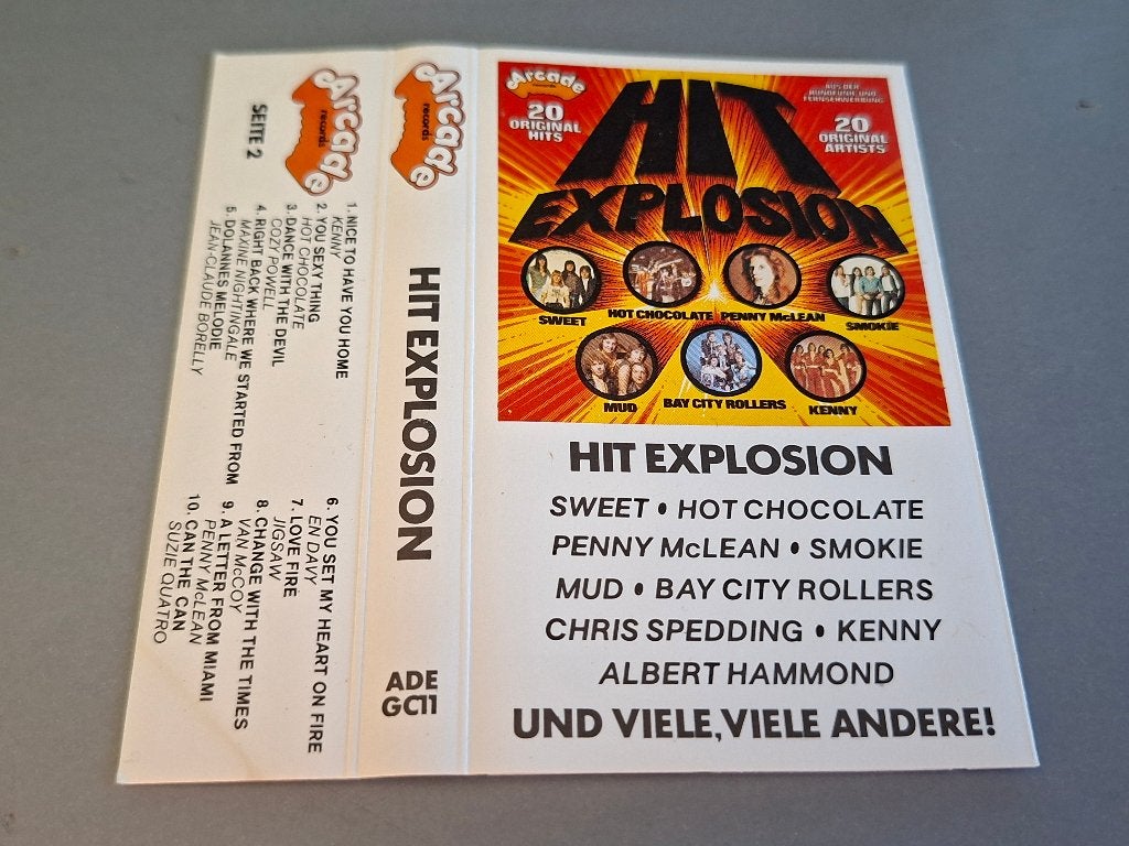 HIT EXPLOSION (MC), Cd's en Dvd's, Cassettebandjes, Zo goed als nieuw, Origineel, Verzamelalbums, 1 bandje, Ophalen of Verzenden