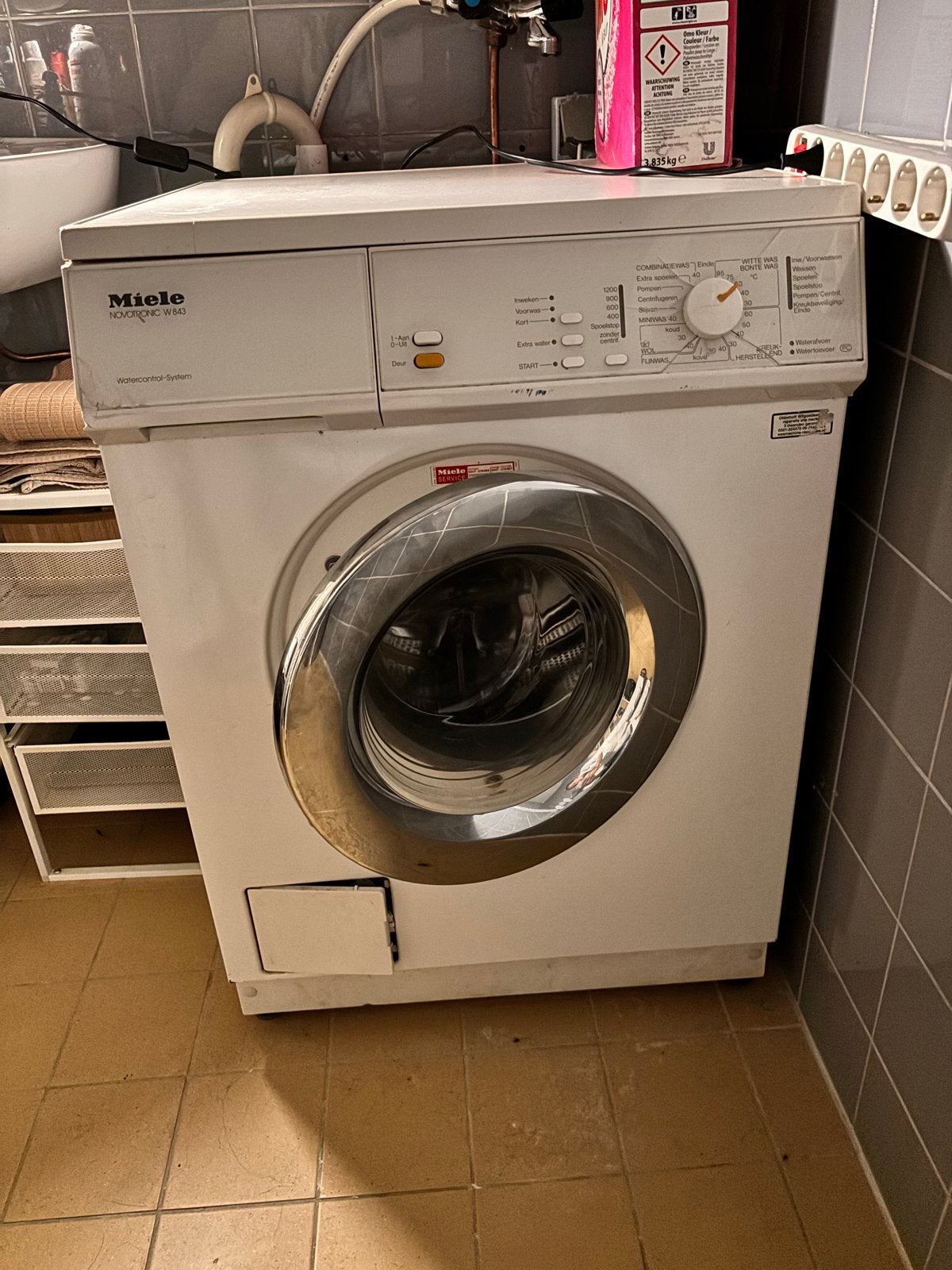 Miele Novotronic W 961 Wasmachine - Goede staat, Ophalen, Gebruikt, Voorlader, Kort programma