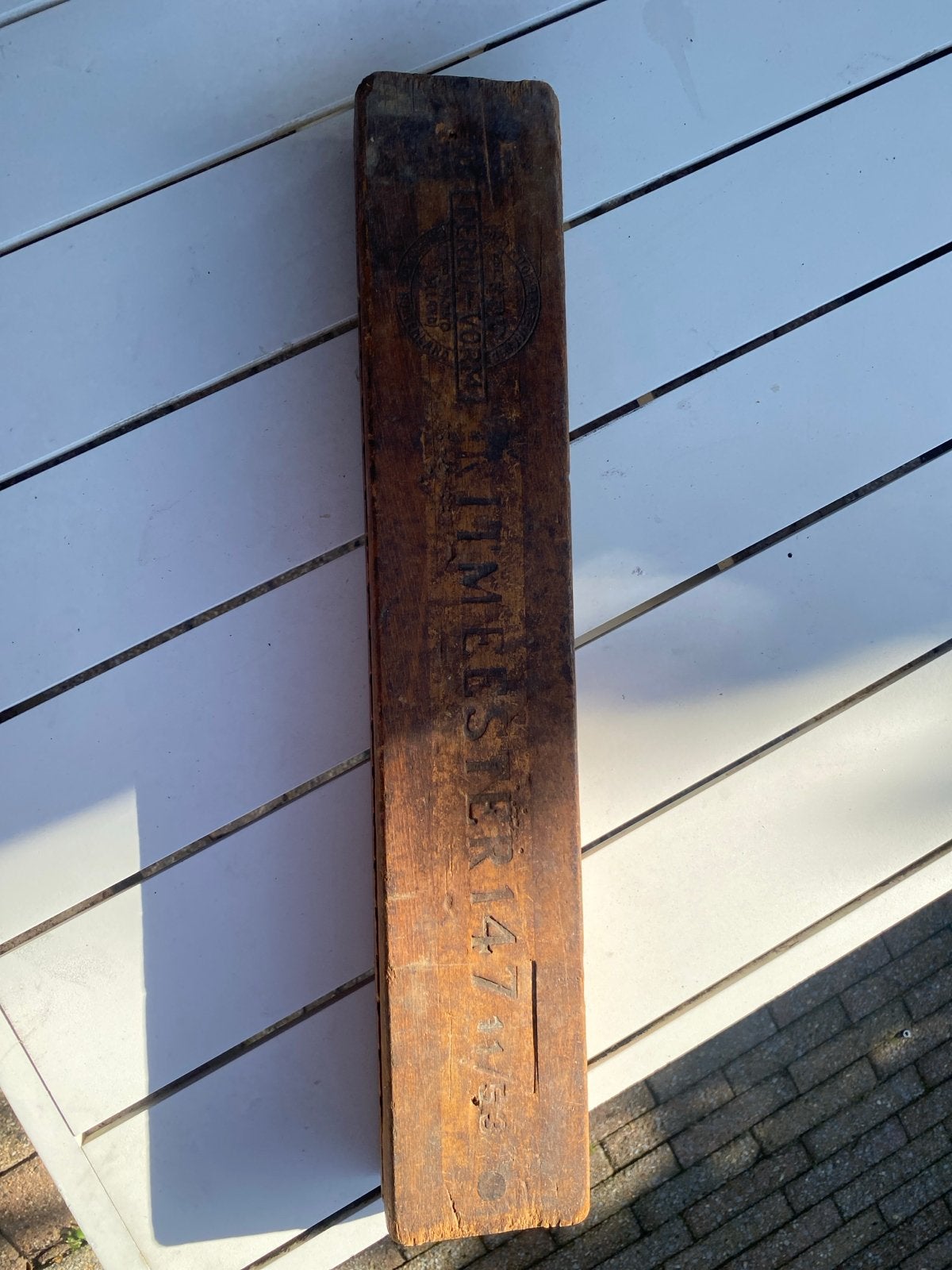 Antieke houten sigarenmal - 'Ritmeester147, Ophalen of Verzenden