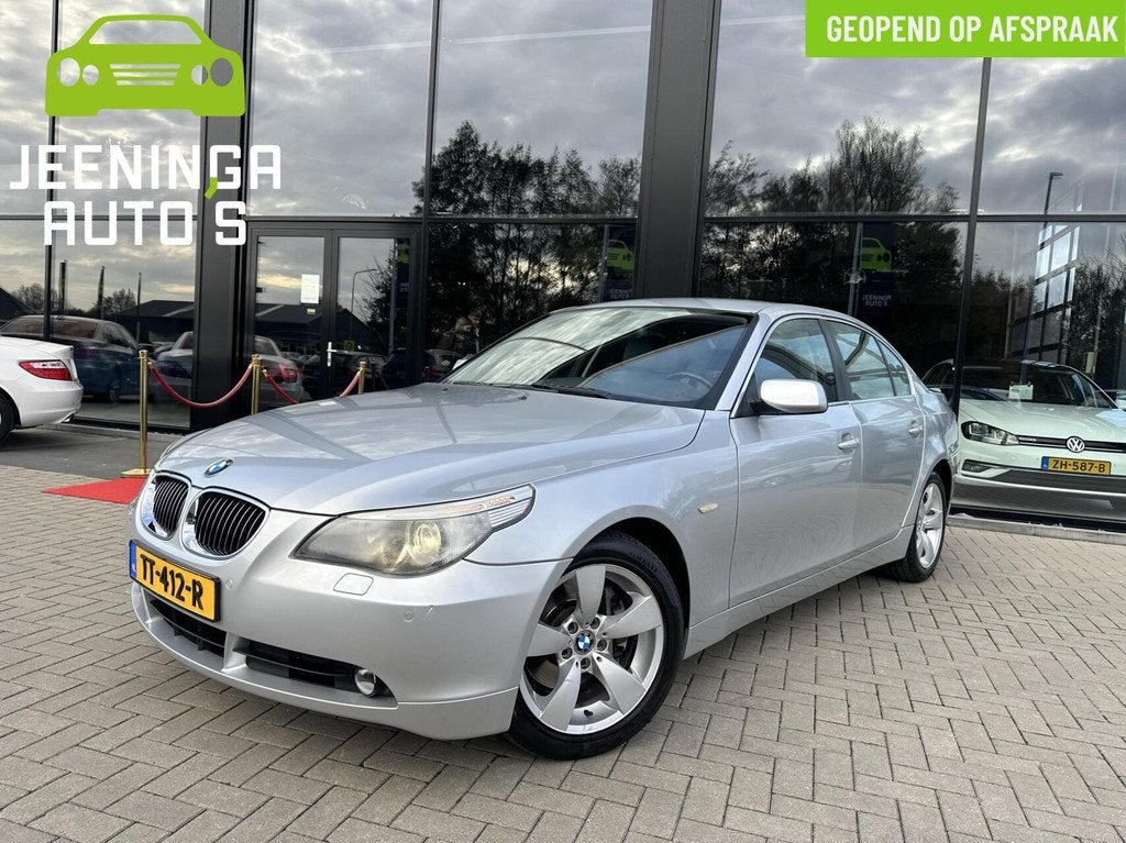 BMW 5-serie 530i|Navi|Clima|Leer, Automaat, Automatische klimaatregeling, Achterwielaandrijving, Gebruikt