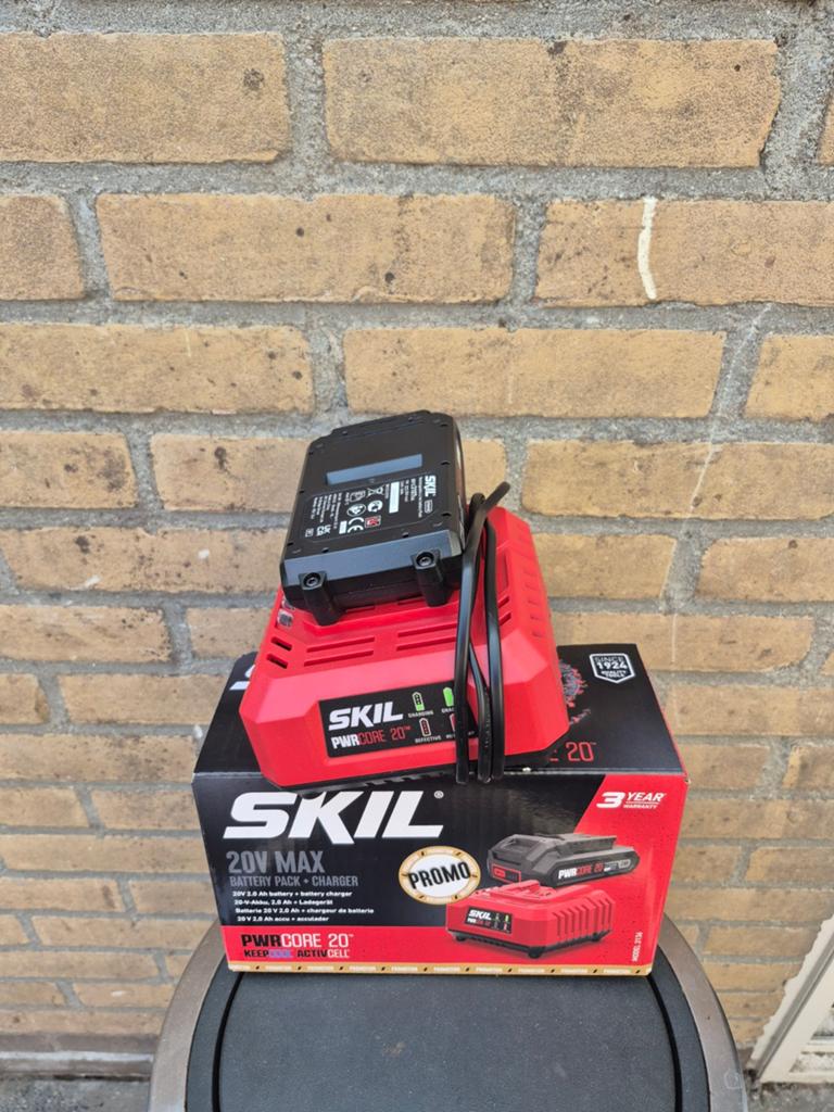 Skil 20v accu +lader, Ophalen of Verzenden, Nieuw